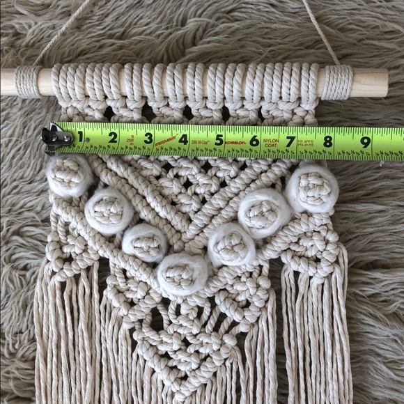 Handmade MACRAMÉ Wall Hanging - Picture 4 of 5